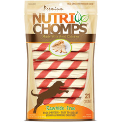 NutriChomps chicken-twist 6inch pack supports dental health while rewarding good behavior.