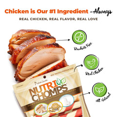 NutriChomps oven-roasted chicken flavor twist ready for treats