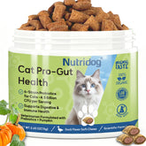 Nutridog Cat Probiotic dual-texture bites packshot for tasty daily gut support