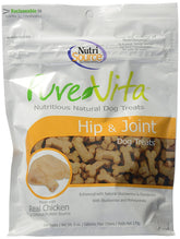 NutriSource PureVita hip-joint bone-shaped dog treats for joint support and rewarding moments.