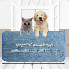 NVNAN Microfiber Dog Towels blue travel use on car seats