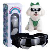 NVTED dog-cat goggle sunglasses packaging showing lightweight design for outdoor use.