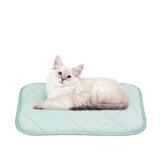 NWK Fluffy Self Warming Cat Mat mint green close-up fur texture for cozy naps.