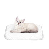 NWK Fluffy Self-Warming Cat Mat top view shows cozy creamy white fur