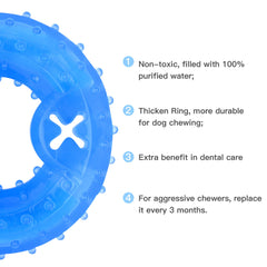 NWK Pet Teether Cooling Chew Toy Durable Outer emphasizes chew-resistant exterior.