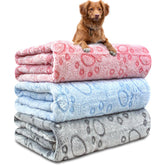 NXDZI 3-pack dog blankets packaging box highlights sturdy protection during transit.