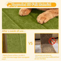 Nxwjoy 30x42x68cm scratch pad offers large, cat-friendly space for lounging and grooming.