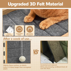Nxwjoy large L-shape scratcher - spacious design supports kittens and adult cats