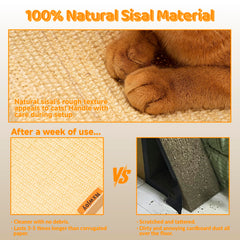 Nxwjoy cat sisal bed interior lounge showing ample resting space.