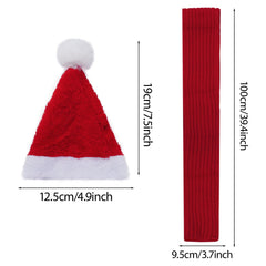 Nydotd holiday-costume-set with hat and scarf; ideal for cute pet photos.