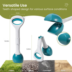 NYEONHRT dog pooper scooper with bag dispenser and 120 bags