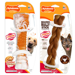 Nylabone braided bully-stick alternative for large dogs delivers safe, durable chewing.