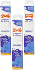 Nylabone Dental Advanced Toothpaste Pack-3 Tubes supports daily dog oral care and fresh breath