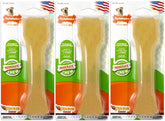 Nylabone FlexiChew Chicken-Flavored Bone Souper Pack 1 supports dental care for moderate chewers
