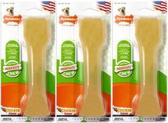 Nylabone FlexiChew Chicken-Flavored Bone Souper Pack 1 supports dental care for moderate chewers