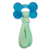 Nylabone freezer-bone puppy-chew-toy showing frozen teething relief for gums