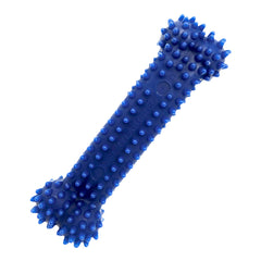Nylabone Gumabone textured dental bone Flexi Chew Toy small closeup showing nubs for cleaning teeth.