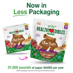 Nylabone Healthy Edibles chicken chew for petite dogs supports positive chewing habits.