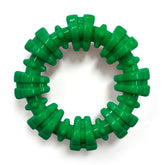 Nylabone Holiday Edition Textured Ring dog toy ideal for long-lasting chews.