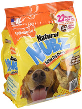 Nylabone Natural Nubz bag front shows 22-count chews for dental care.