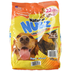 Nylabone Natural Nubz edible dog chews with real chicken support tasty dental care and long-lasting enjoyment.
