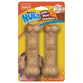 Nylabone Nubz chicken large 2ct packaging highlights craveable flavor for dogs