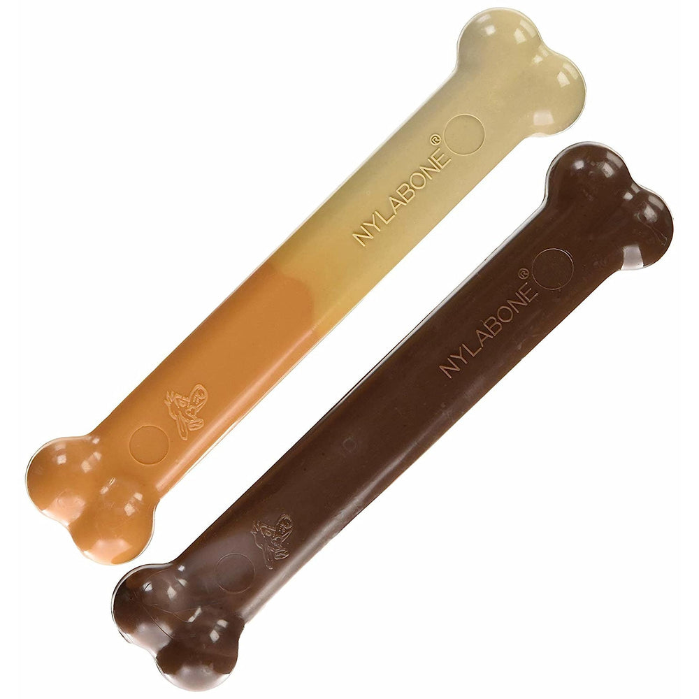 Nylabone Original Bone chew toy durable nylon close-up shows rugged texture for aggressive chewers.