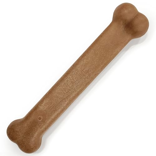 Nylabone Original Bone chicken-flavor close-up showing long-lasting chew reward
