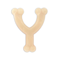 Nylabone Original Wishbone flavor-throughout—savory taste to entice chewing sessions.