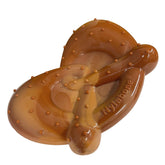 Nylabone Pretzel Power Chew Toy arch-handle for easy grip and long-lasting chewing relief