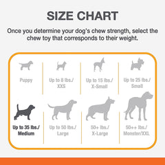 Nylabone PRO Action dental bone power chew toy bacon flavor for medium dogs.