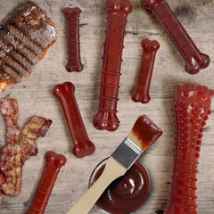 Nylabone Textured Bone Power Chew exclusive basting technique adds extra flavor