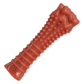 Nylabone Textured Knuckle Bone Power Chew bacon-flavor closeup promotes durable chewing for large dogs