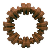 Nylabone textured ring power chew toy for large dogs, side view highlighting durable chewing ring.
