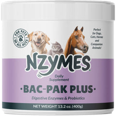 Nzymes Bac-Pak Plus bottle for daily digestion support