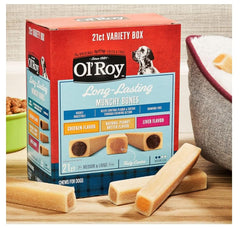 O-Roy Munchy Bones peanut-butter-treats ideal for crate-training rewards.