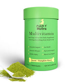 OailyMutra dog multivitamin powder bottle promotes daily wellness and vitality.