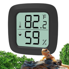 Oasirep Black Reptile Thermometer front display for quick tank temperature checks.