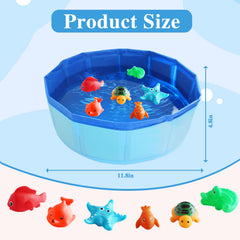 Obfuscate cat pool toy 6pc blue set ready-to-use showcases six blue pieces for indoor play.