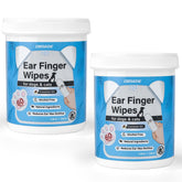 OBSEDE ear wipes with finger-sleeve design enabling gentle cleaning