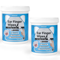 OBSEDE ear wipes with finger-sleeve design enabling gentle cleaning