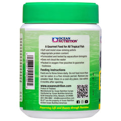 Ocean Nutrition Formula Two Pellets being fed in a tank demonstrates convenient feeding