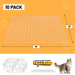 OceanPax cat deterrent mat on couch to deter climbing