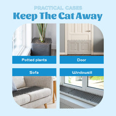 OceanPax scat mat spikes keep pets and pests away from plants.