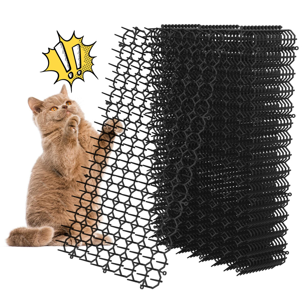 OCEANPAX scat mat 16x8 outdoor guards garden beds with humane spikes for pet-free zones.