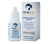 OcluVet Eye Drops bottle for pets, 16 mL, supports eye comfort and daily care.