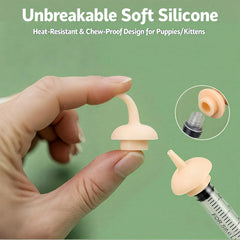 OCTKITE Pet Nursing Kit syringes in multiple sizes for accurate formula dispensing.