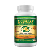 Ocu-GLO bottle and label signaling daily eye-health support for dogs.