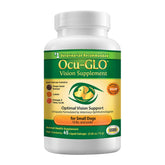 Ocu-GLO Vision Supplement bottle – veterinarian-recommended eye health support for dogs.