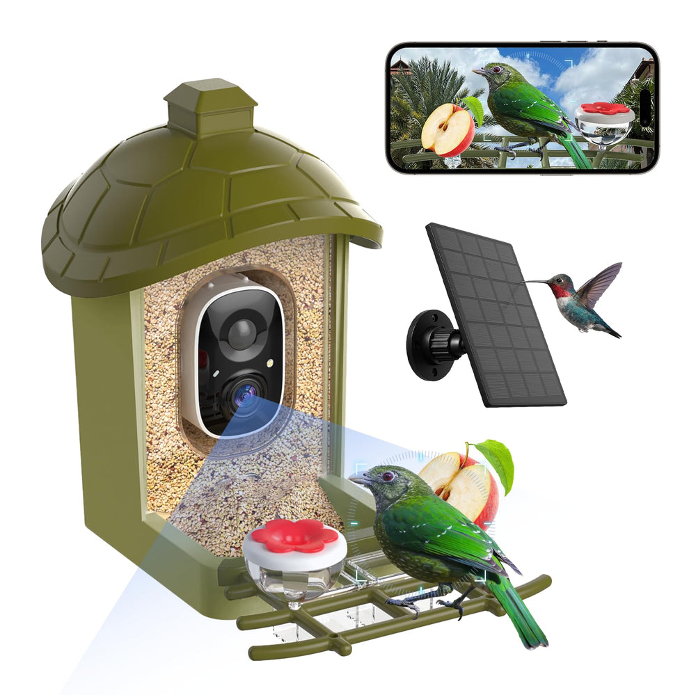 oddkont Smart Bird Feeder camera with 2K outdoor view for wildlife watching